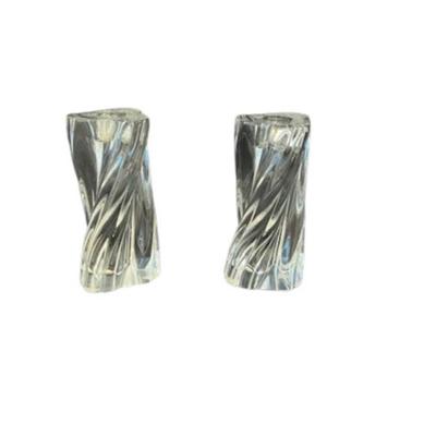 Baccarat Odilon Candle Holder Pair