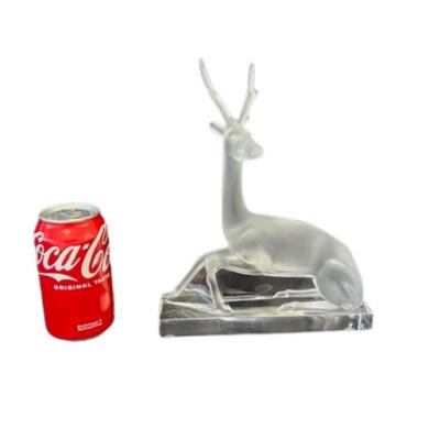Lalique Crystal Cerf Stag Deer