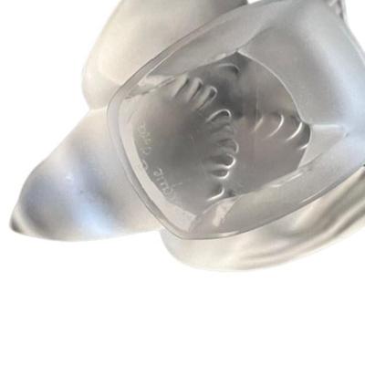 Lalique Crystal Sparrow with Wings Out
