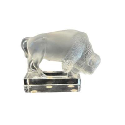 Lalique Crystal Bison