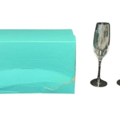 Tiffany Champagne Flute Pair