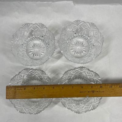 Crystal Bowl Set of 4