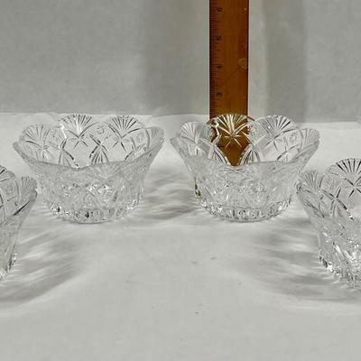 Crystal Bowl Set of 4
