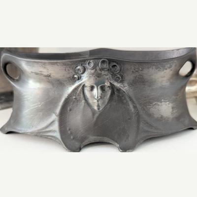 Art Nouveau Kayserzinn Pewter Jardiniere @1902-1904 Jugendstil