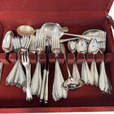 Rogers Silver Plate Flatware Set