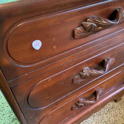 Vintage Carl Forslund Three Drawer Side Table