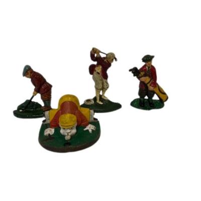 Cast Iron Golfer Doorstop Assortment
