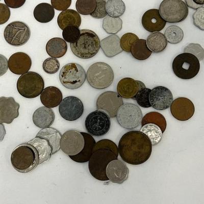 Foreign Currency Assortment Including Soviet Proof Coins