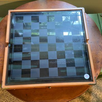Combination Game Set (Chess/Checkers, Backgammon, Cribbage, and Dominos)