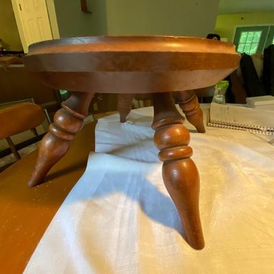 Vintage Carl Forslund Oval Wooden Footstool