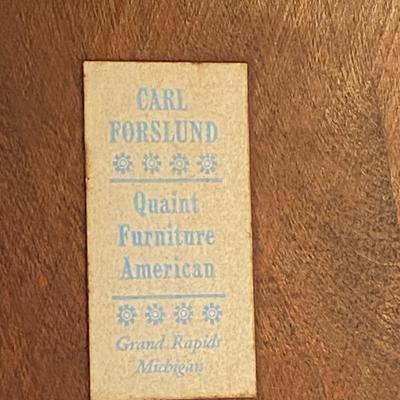 Vintage Carl Forslund Oval Wooden Footstool