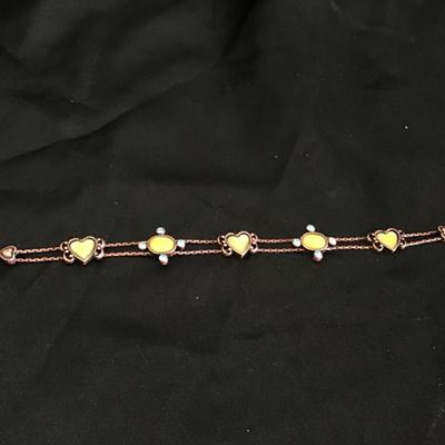 Copper toned bracelet