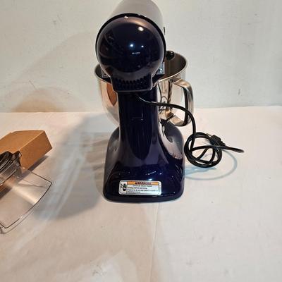 Cobalt Blue Kitchen Aid 5QT Artisan Mixer & Accessories, NIB (G-JS)