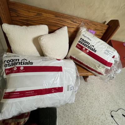 Lot of white pillows