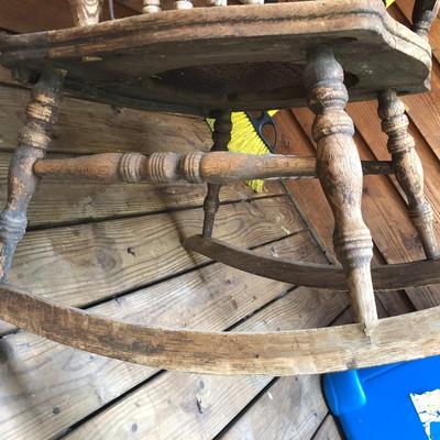 Vintage/Antique Cane Seat Rocking Chair