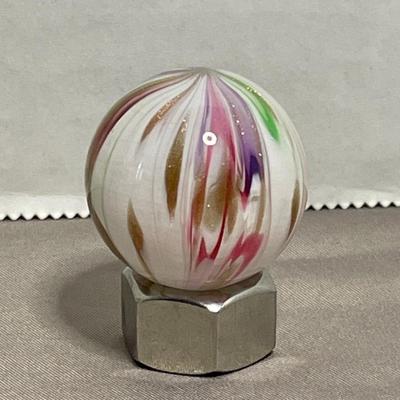 Handmade Contemporary Glass Marble Lutz