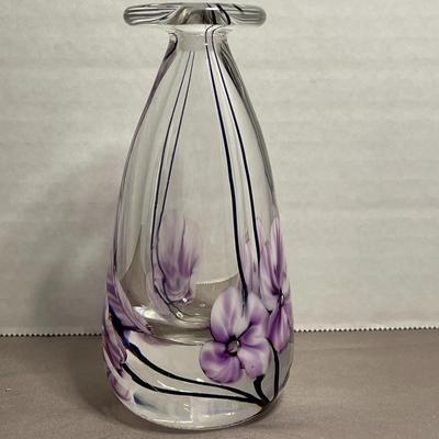 1998 Blown Glass Signed Perfume Bottle