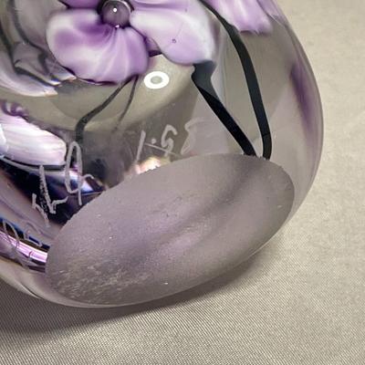 1998 Blown Glass Signed Perfume Bottle