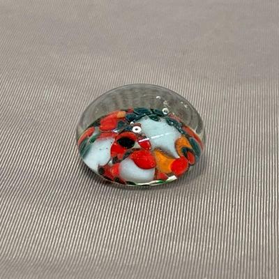 Tiny Art Glass Paperweight