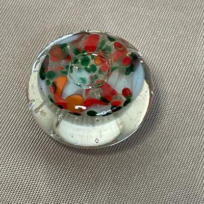 Tiny Art Glass Paperweight