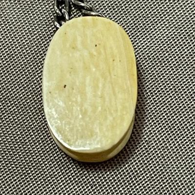 Earrings and Scrimshaw Pendant