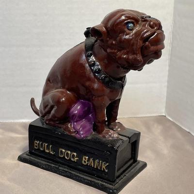 Bulldog Cast Iron Mechanical Bank