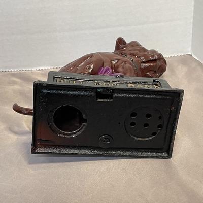Bulldog Cast Iron Mechanical Bank