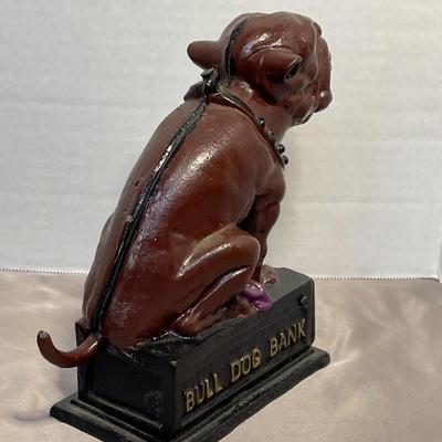 Bulldog Cast Iron Mechanical Bank