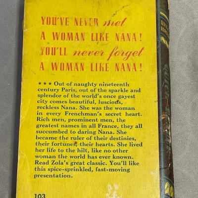 1943 Nana By Emil Zola Risque Book