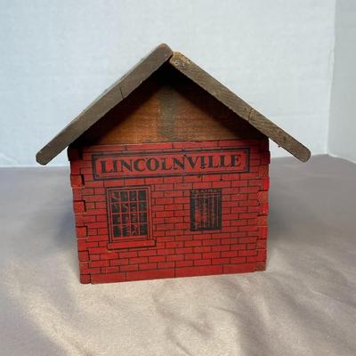 Vintage Lincoln Logs Lincolnville Train Station