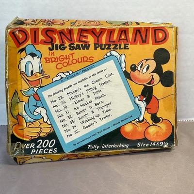 1930s Disneyland Mickey Mouse Puzzle