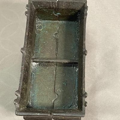 Vintage Cast Iron Stake Side Wagon