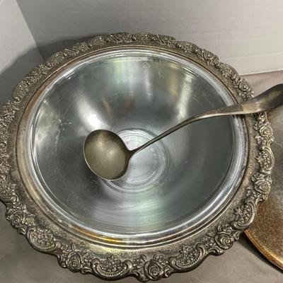 Silver-plated Oneida Colored Serving Dish