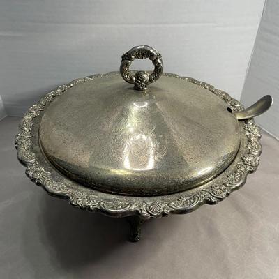 Silver-plated Oneida Colored Serving Dish