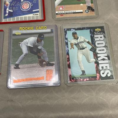 9 Baseball Cards - 4 Alex Rodriguez