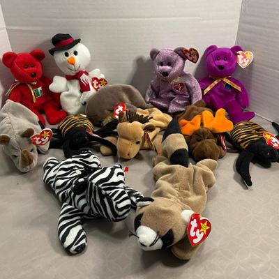 12 Beanie Babies 1993-2000