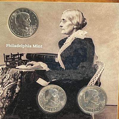 1980 Susan B Anthony Coins all 3 Mints