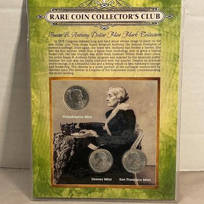 1980 Susan B Anthony Coins all 3 Mints