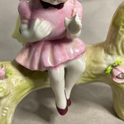 Vintage Napco Little Girl Butterfly Figurine