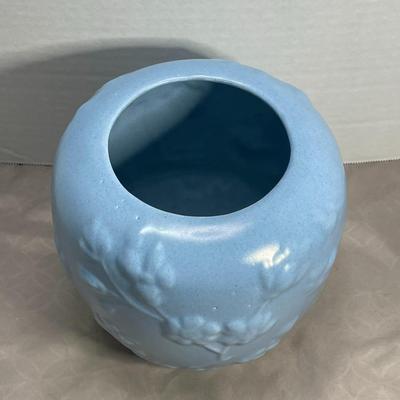 Vintage Blue Floral Vase