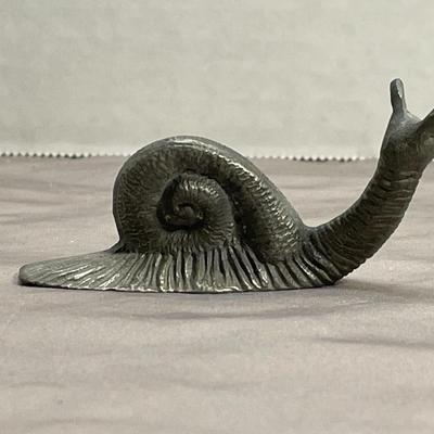 Vintage Cast Iron Garden Snail