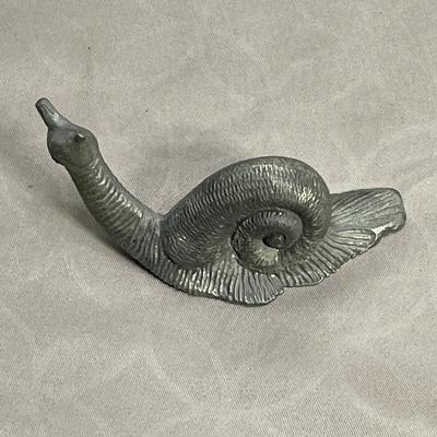 Vintage Cast Iron Garden Snail