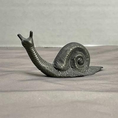 Vintage Cast Iron Garden Snail