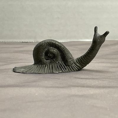 Vintage Cast Iron Garden Snail