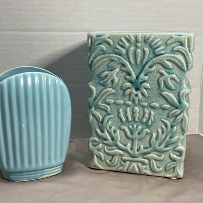 Blue Art Pottery Vases