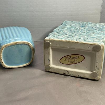 Blue Art Pottery Vases
