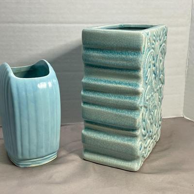Blue Art Pottery Vases