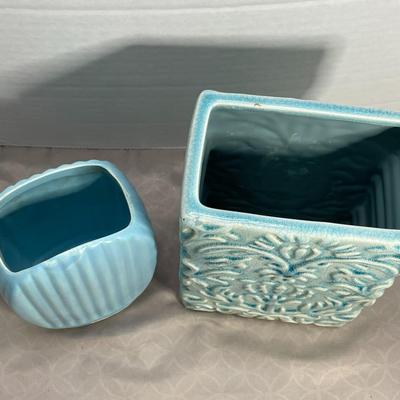 Blue Art Pottery Vases