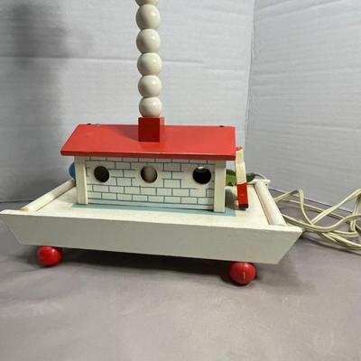 Vintage Noah's Ark Children's Lamp