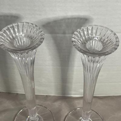 Pair of Marquis by Waterford Corinth Candlestick Holders